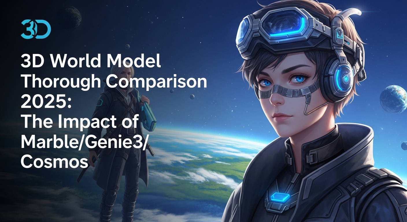3D世界モデル徹底比較2025：Marble/Genie3/Cosmosの衝撃
