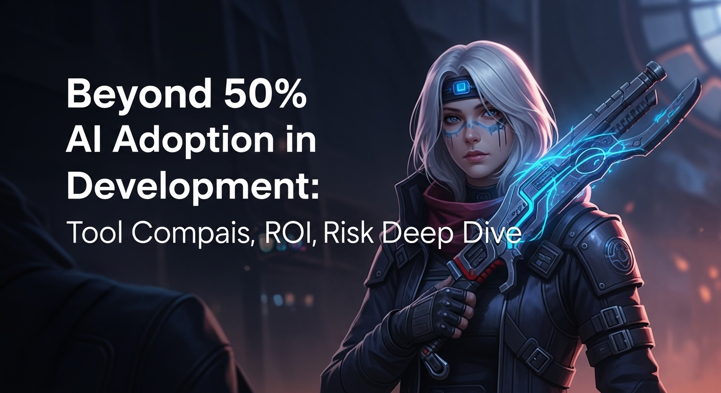 開発のAI導入率50%超へ：ツール比較とROI・リスク徹底解説