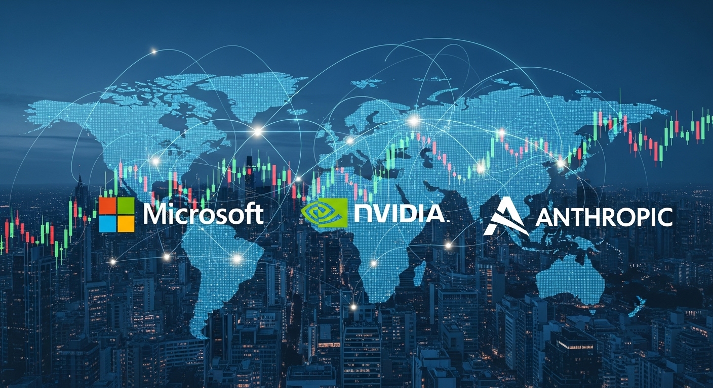 Microsoft・NVIDIA・Anthropic提携分析：3500億ドル評価とAI覇権